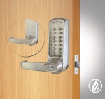 Codelocks CL610 & CL615 Fire Rated Heavy Duty Tubular Mortice Latch Mechanical Digital Door Lock with FireKit – Satin Stainless Steel