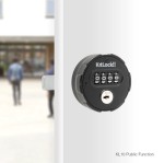 KitLock KL10 Mechanical Combination Lock – Matt Black