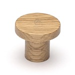 M Marcus Heritage Brass Wooden Cabinet Knob Round Circum Design 33mm Ø