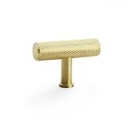 Alexander & Wilks Crispin Knurled T-bar Cupboard Knob 55mm length