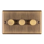 Enhance Decorative 3 Gang 2 Way LED Dimmer Switch (400W)