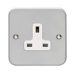 Satin Stainless Steel with White trim
