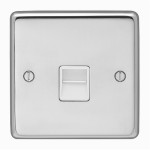 Carlisle Brass Eurolite Stainless Steel Range Round Edge 1 Gang Master Telephone Line Socket