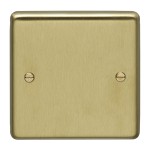 Carlisle Brass Eurolite Stainless Steel Range Round Edge Single Blank Plate