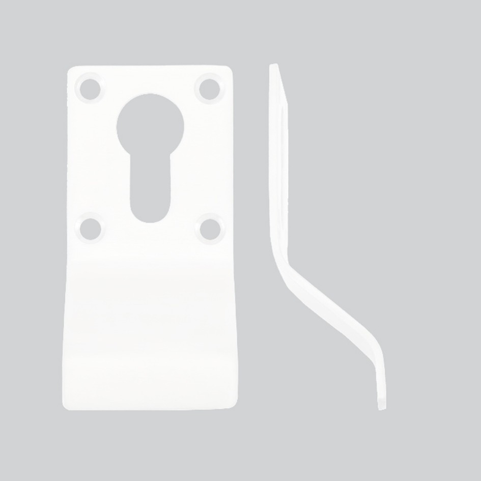 Euro Cylinder & Key Door Pulls – Antimicrobial Eco-Friendly Matt White