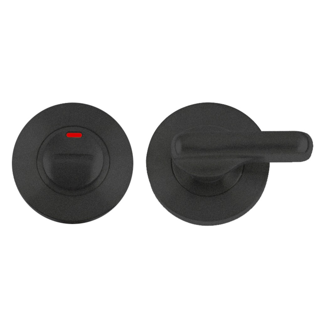 Disabled Bathroom Turn & Release – Push on Rose – 52mm Ø – Antimicrobial Eco-Friendly Matt Black