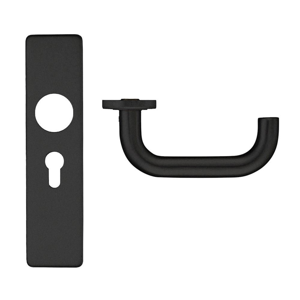 Euro Profile Lever Lock Furniture – Antimicrobial Eco-Friendly Matt Black