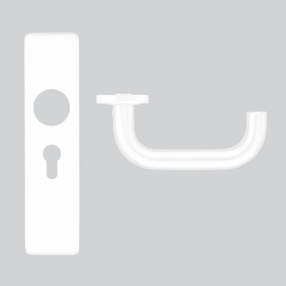 Euro Profile Lever Lock Furniture – Antimicrobial Eco-Friendly Matt White