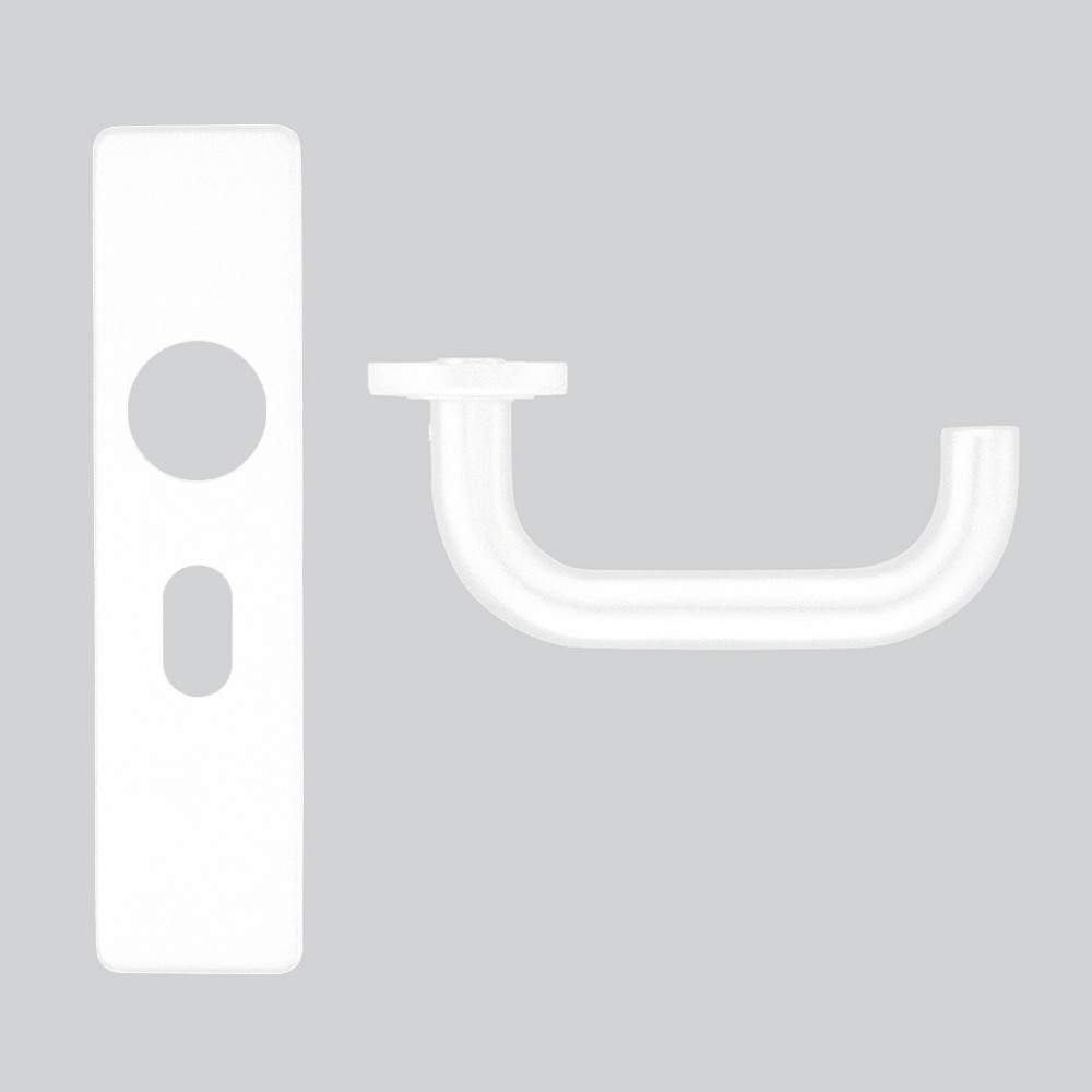 Oval Profile Lever Lock Furniture – Antimicrobial Eco-Friendly Matt White