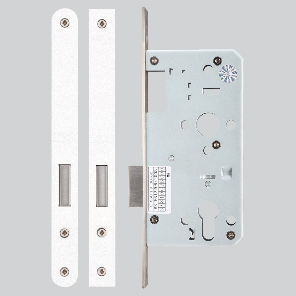 Heavy Duty Architectural DIN Euro Deadlock Case (DDA) – Antimicrobial Eco-Friendly Matt White