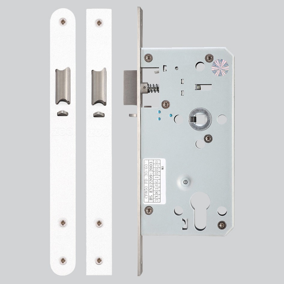 Heavy Duty Architectural DIN Euro Night Latch Case (DDA) – Antimicrobial Eco-Friendly Matt White