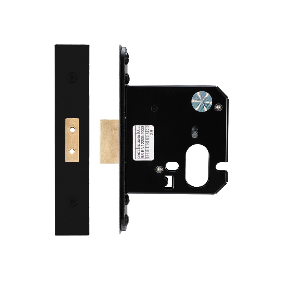 Heavy Duty Oval Dead Lock Case – Antimicrobial Eco-Friendly Matt Black