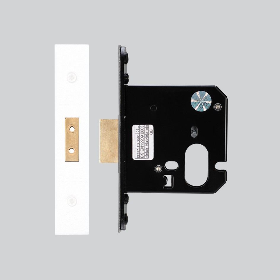 Heavy Duty Oval Dead Lock Case – Antimicrobial Eco-Friendly Matt White