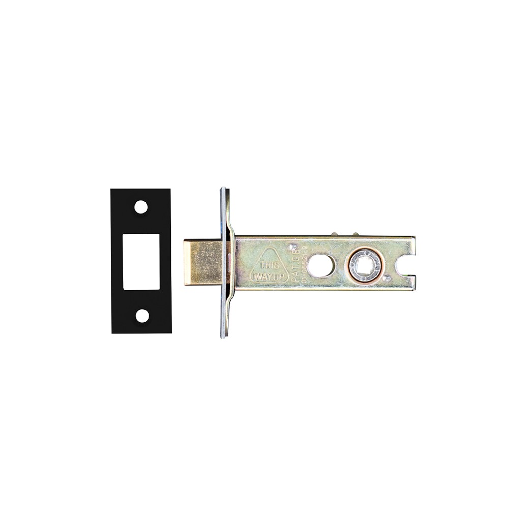 Heavy Duty Architectural Tubular Bathroom Deadbolt – Antimicrobial Eco-Friendly Matt Black