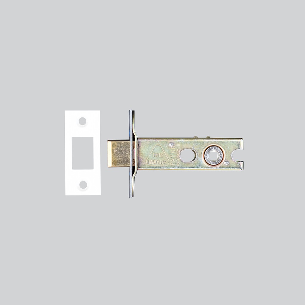 Heavy Duty Architectural Tubular Bathroom Deadbolt – Antimicrobial Eco-Friendly Matt White
