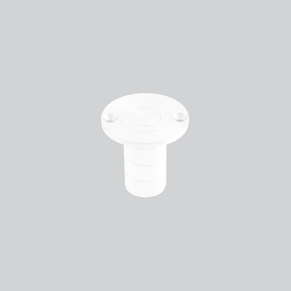 Dust Excluding Socket for Flush Bolts – Timber – Antimicrobial Eco-Friendly Matt White