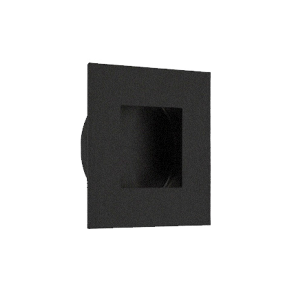 Square Flush Pull Handles for Cupboard and Wardrobe doors – Antimicrobial Eco-Friendly Matt Black