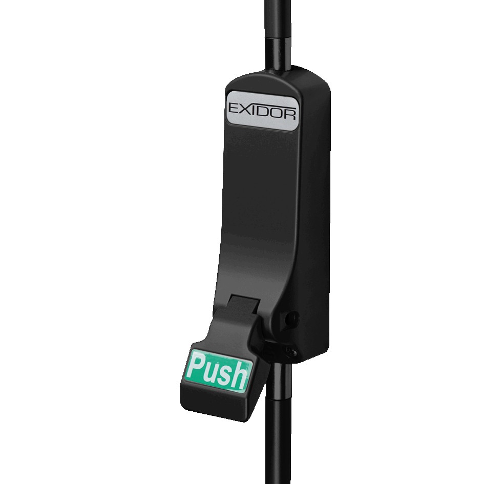 Vertical Panic Push Pad Set – Matt Black