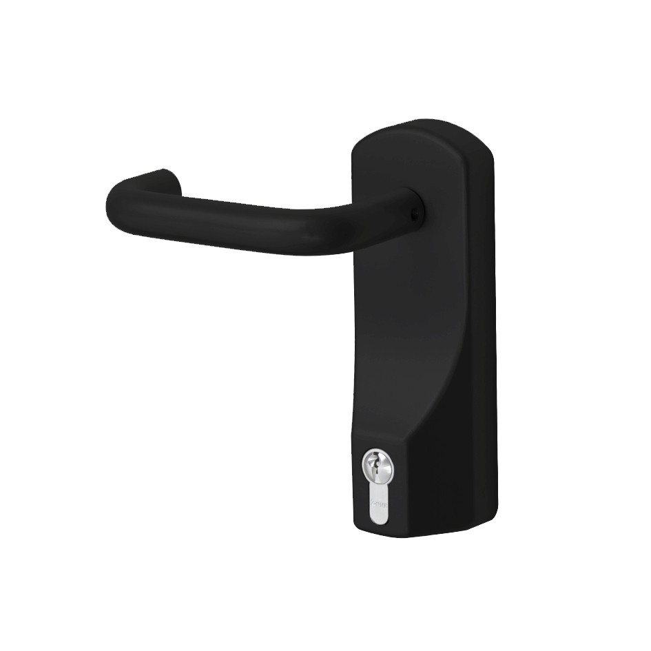 Heavy Duty Lever Operated Commercial Grade Outside Access Device – Matt Black