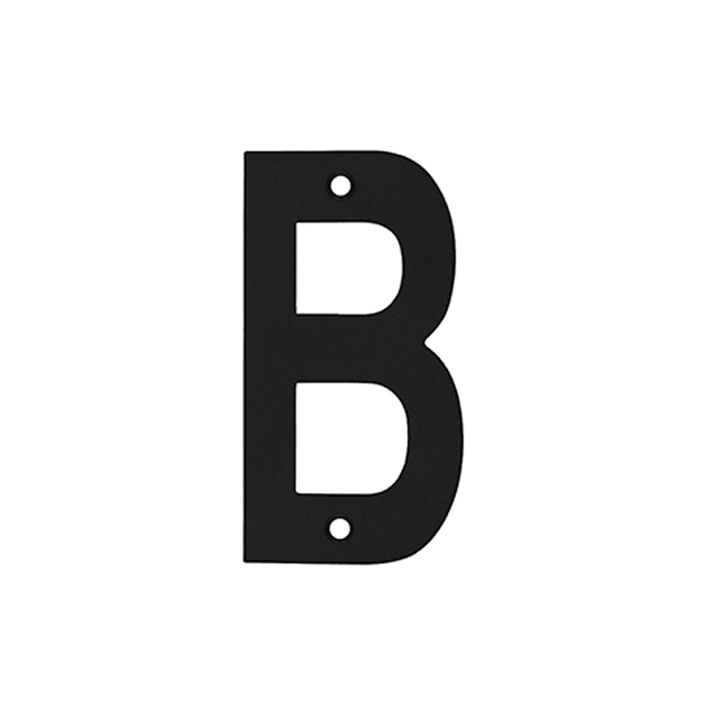Letter B – Available in 75mm & 100mm – Antimicrobial Eco-Friendly Matt Black