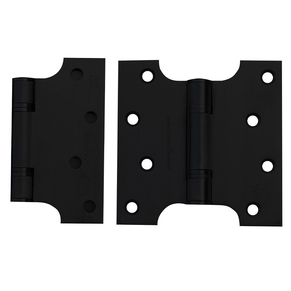 EnduroMax Heavy Duty Parliament Hinges – Various sizes – Matt Black