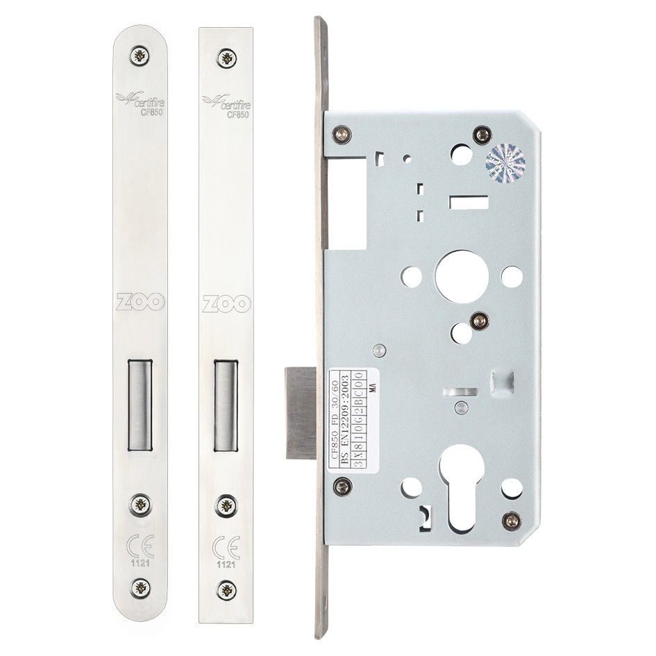 Heavy Duty Architectural DIN Euro Deadlock Case (DDA) – Polished Stainless Steel 