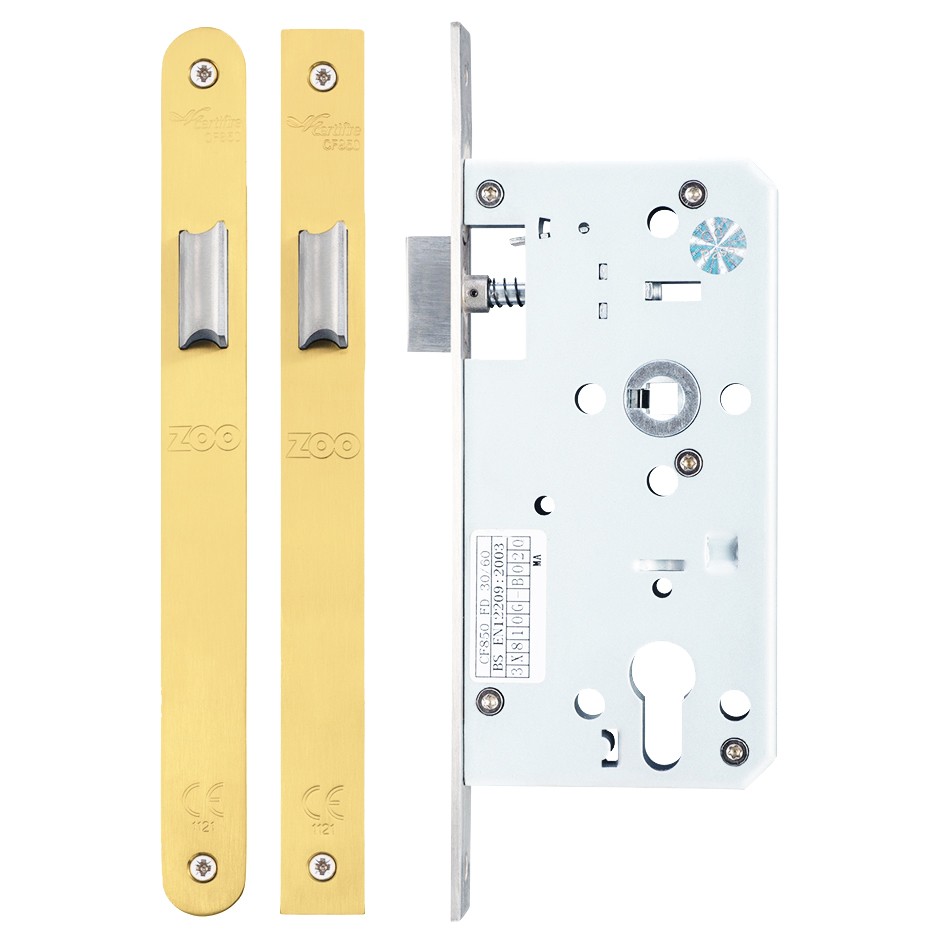 Heavy Duty Architectural DIN Latch Case (DDA) – Anti-tarnish Brass