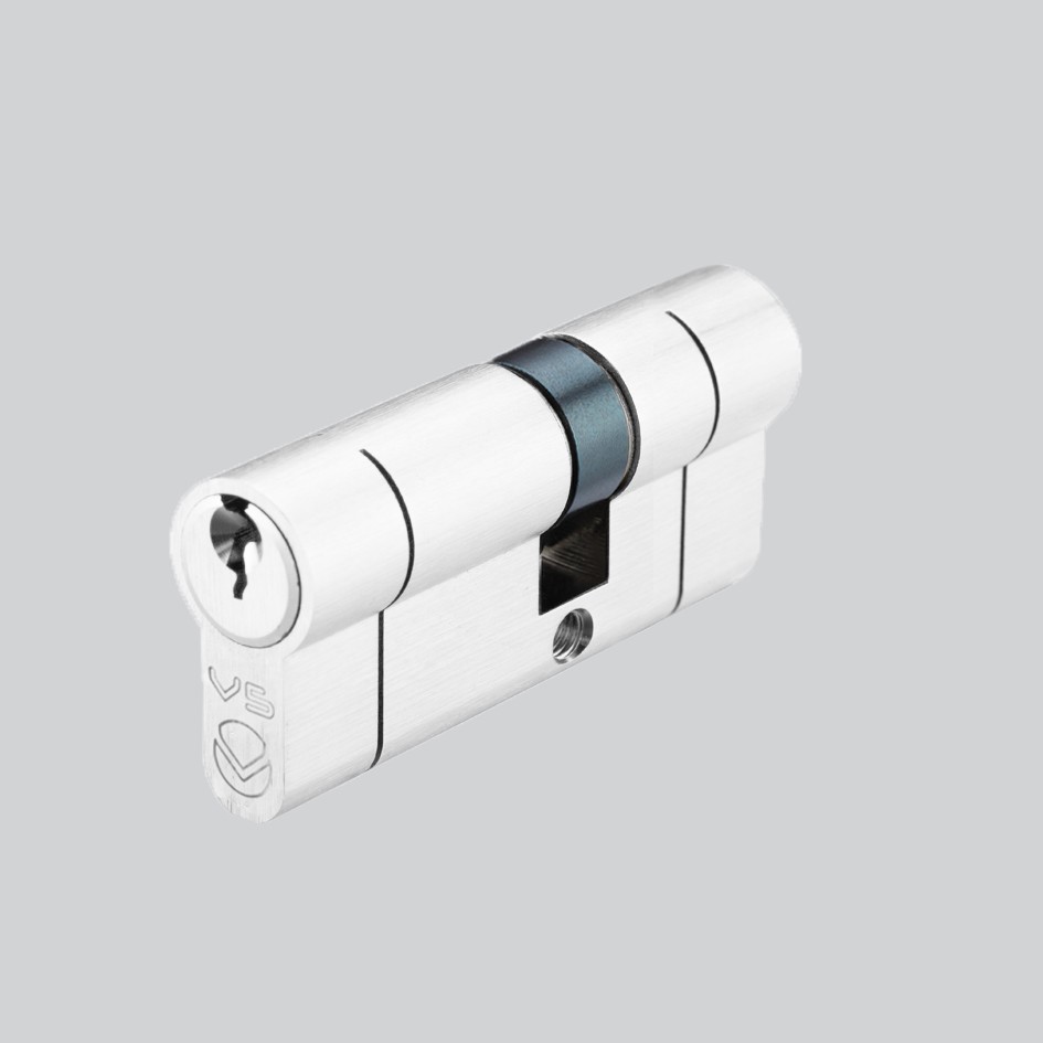 Offset Double Euro Profile Cylinders (OK&K) – Keyed to Differ – Antimicrobial Eco-Friendly Matt White