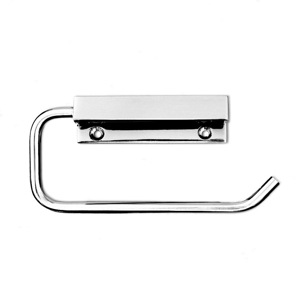 Square Section Toilet Roll Holder – Polished Stainless Steel 