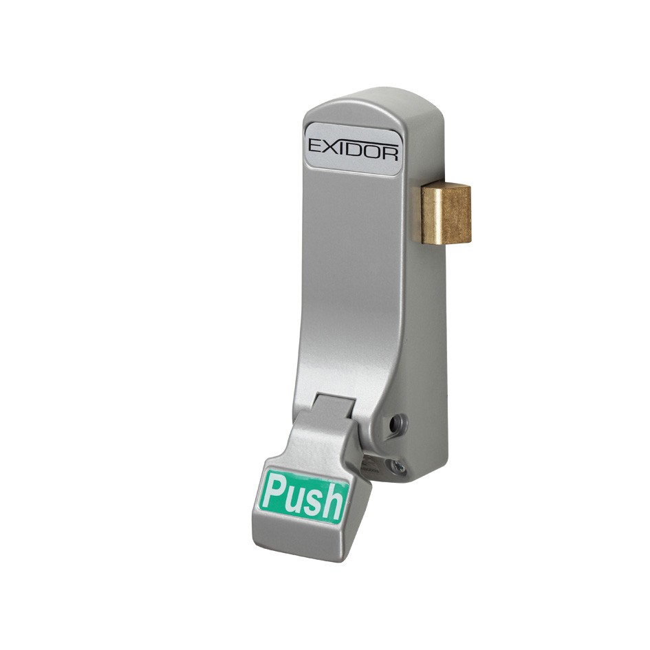 Panic Push Pad for Single Doors – Silver