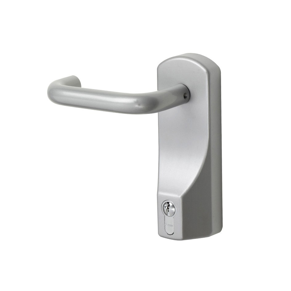 Heavy Duty Lever Operated Commercial Grade Outside Access Device – Silver
