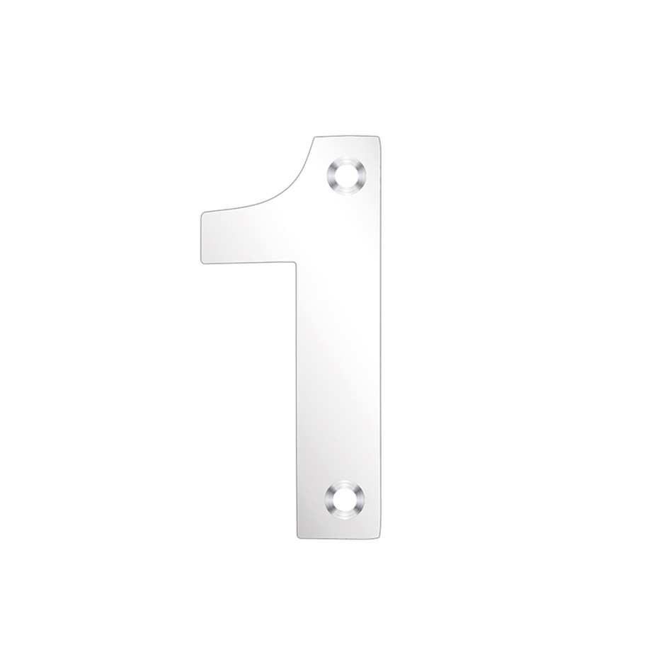 Numeral 1 – Available in 50mm, 75mm & 100mm – Polished Stainless Steel 