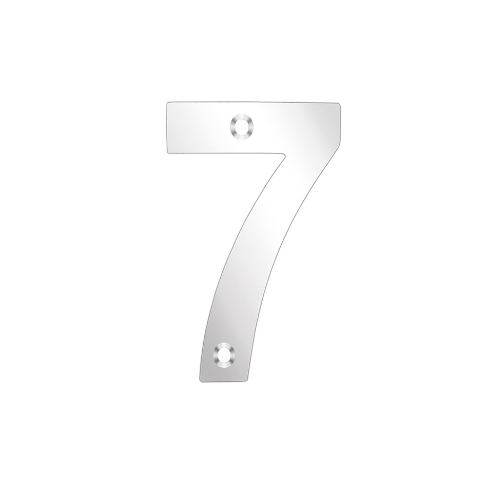 Numeral 7 – Available in 50mm, 75mm & 100mm – Polished Stainless Steel 