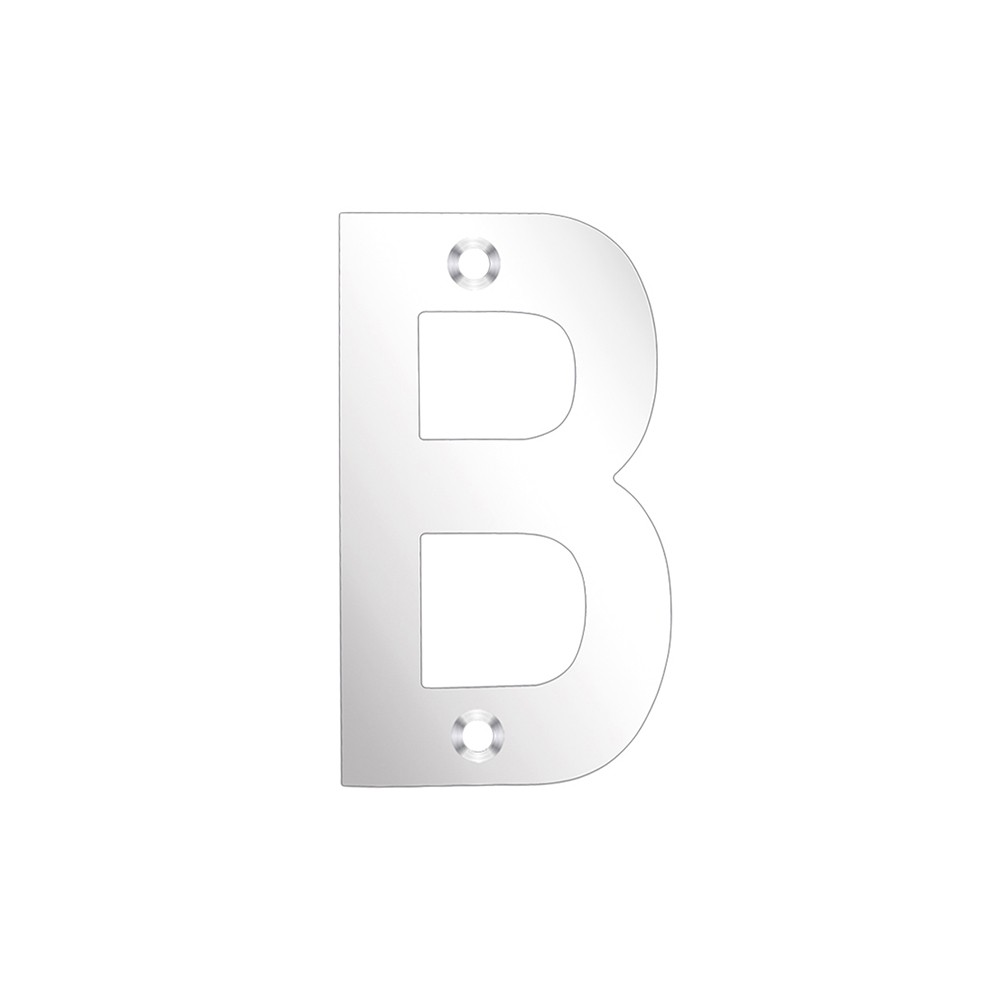 Letter B – Available in 75mm & 100mm – Polished Stainless Steel 
