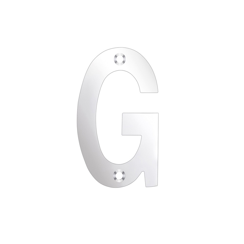 Letter G – Available in 75mm & 100mm – Polished Stainless Steel 
