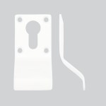 Euro Cylinder & Key Door Pulls – Antimicrobial Eco-Friendly Matt White