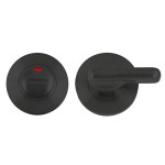 Disabled Bathroom Turn & Release – Push on Rose – 52mm Ø – Antimicrobial Eco-Friendly Matt Black