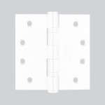 Heavy Duty Projection Ball Bearing Hinges 102mm x 102mm x 3mm – Matt White