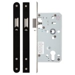 Heavy Duty Architectural DIN Euro Night Latch Case (DDA) – Antimicrobial Eco-Friendly Matt Black