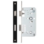 Heavy Duty Architectural DIN Bathroom Lock Case (DDA) – Antimicrobial Eco-Friendly Matt Black