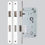 Heavy Duty Architectural DIN Bathroom Lock Case (DDA) – Antimicrobial Eco-Friendly Matt White