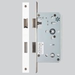 Heavy Duty Architectural DIN Bathroom Lock Case (DDA) – Antimicrobial Eco-Friendly Matt White