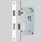 Heavy Duty Architectural DIN Bathroom Lock Case (DDA) – Antimicrobial Eco-Friendly Matt White