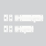 Barrel Door Bolts – Antimicrobial Eco-Friendly Matt White