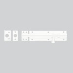 Barrel Door Bolts – Antimicrobial Eco-Friendly Matt White