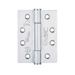 Extremely Heavy Duty Grade 14 Concealed Knuckle Hinges 102mm x 76mm x 3mm – Square corners – Satin Stainless Steel