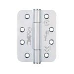 Extremely Heavy Duty Grade 14 Concealed Knuckle Hinges 102mm x 76mm x 3mm – Radius corners – Satin Stainless Steel