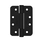 Extremely Heavy Duty Grade 14 Concealed Knuckle Hinges 102mm x 76mm x 3mm – Radius corners – Matt Black