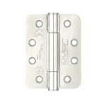 Extremely Heavy Duty Grade 14 Concealed Knuckle Hinges 102mm x 76mm x 3mm – Radius corners – Polished Stainless Steel 
