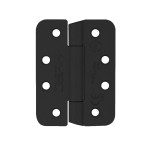 Extremely Heavy Duty Grade 14 Concealed Knuckle Hinges 102mm x 76mm x 3mm – Anti-ligature – Matt Black